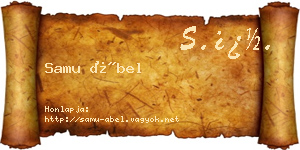 Samu Ábel névjegykártya