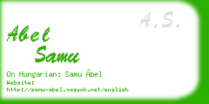 abel samu business card
